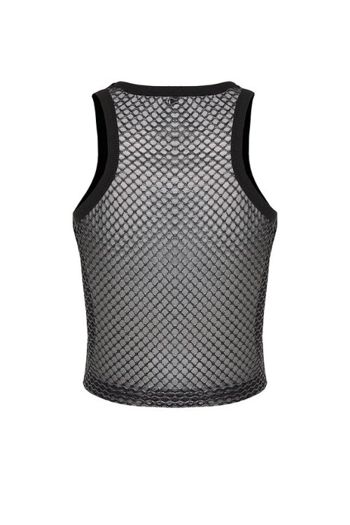 Siyah File Detaylı Vücuda Oturan Örme Atlet