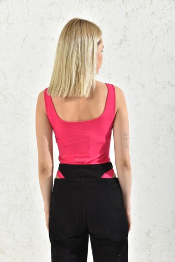 Fuchsia Thick Strap Snap Fastener Body