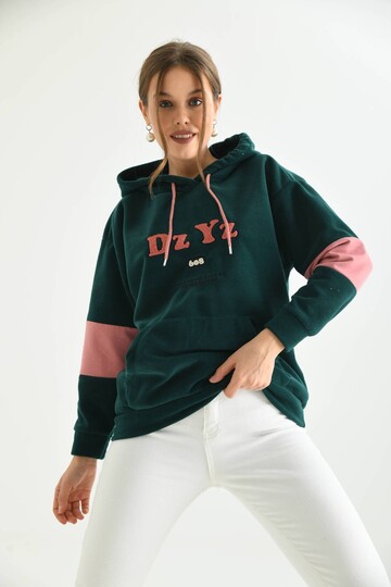 Green Dz Yz 608 Embroidered Sweatshirt