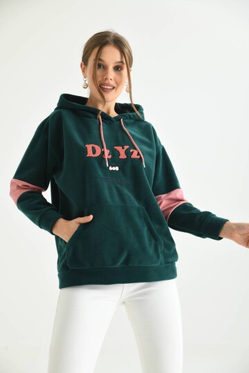 Green Dz Yz 608 Embroidered Sweatshirt