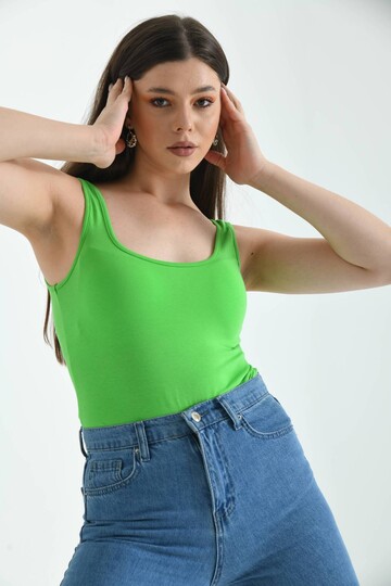 Green Thick Strap Snap Fastener Body
